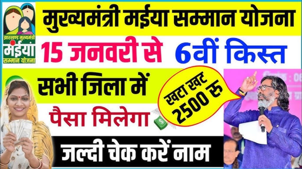 Maiya Samman Yojana 6th Installment Date 2025